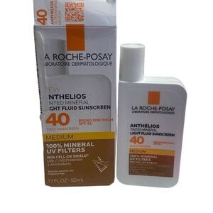La Roche Posay Anthelios 40 Tinted Medium Mineral Sunscreen 1.7 fl oz (READ)